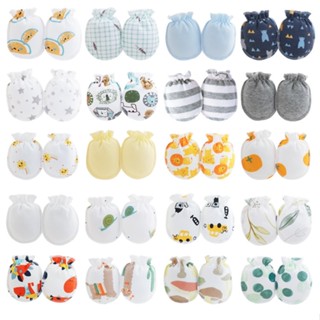 Set 5 Đôi Bao Tay Sơ Sinh - Vải Cotton Mềm Mại Thoáng Mát Cho Bé 0-2Tháng