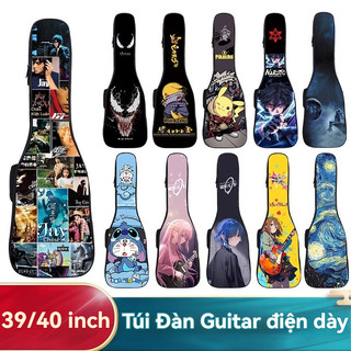 39/40 inch Túi guitar điện cá tính Hộp guitar điện Bao guitar điện 20mm dày Chống nước & va đập