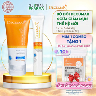 Decumar Advanced: Gel ngừa mụn, Sữa rửa mặt mờ sẹo thâm, kiểm soát nhờn, đẹp da