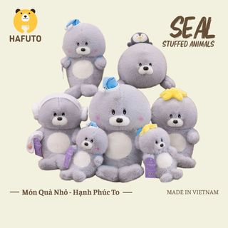  Gấu Bông Hải Cẩu Đeo Phụ Kiện Mềm Mịn Cao Cấp Hafuto Đồ Chơi Búp Bê Thú Nhồi Bông Cho Mọi Lứa Tuổi 
