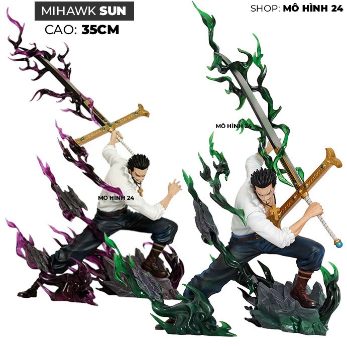 Mô hình Dracula Mihawk Sun Studio cao 35cm hàng cao cấp figure one piece đồ chơi mĩ lệ Mihawk Sun Xa