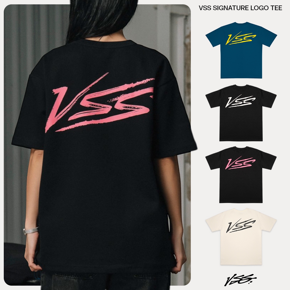 [Mua 1T1 Áo Thun] Áo Thun Nam Nữ VSS Chính Hãng Vải Cotton 2 Chiều Mềm Mại Form Rộng Basic - VAT05