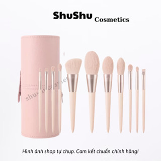  Bộ 11 cây cọ trang điểm chuyên nghiệp màu hồng lồng cọ mềm SHUSHU COSMETICS 