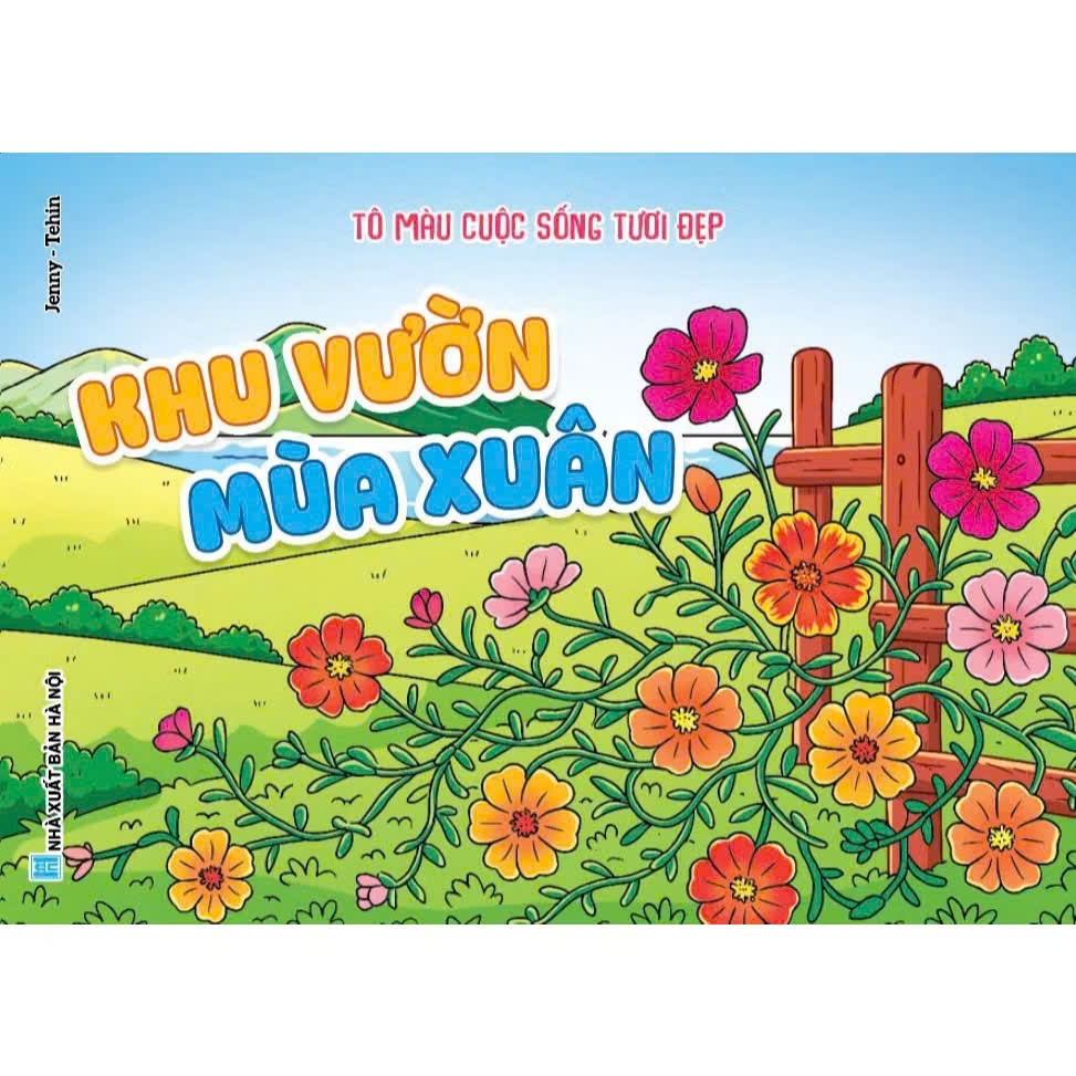 Sách - Tô Màu Cuộc Sống Tươi Đẹp - Khu Vườn Mùa Xuân
