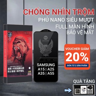Cường lực Samsung A15, A25, A35, A55 5G Cow case chống nhìn trộm  full màn bảo vệ màn hình cho ss galaxy.