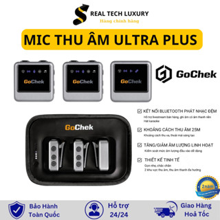 Mic không dây Gochek tích hợp sử dụng đa thiết bị đa chức năng, Micro thu âm không dây Gocheck