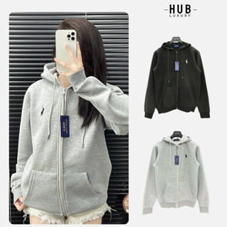 Áo hoodie khoá kéo nam nữ unisex, thêu hình ngựa, nỉ bông dày ấm áp, form rộng streetwear HUB LUXURY
