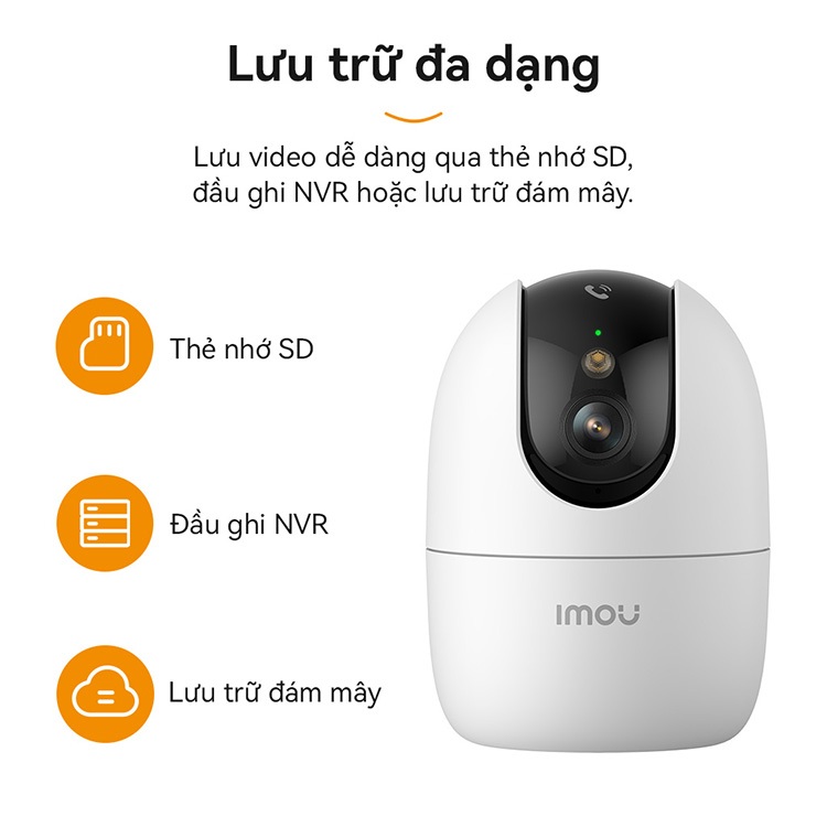 Camera Imou Wifi trong nhà Ranger 2 5MP nhận diện chuyển động,  người và thú cưng.