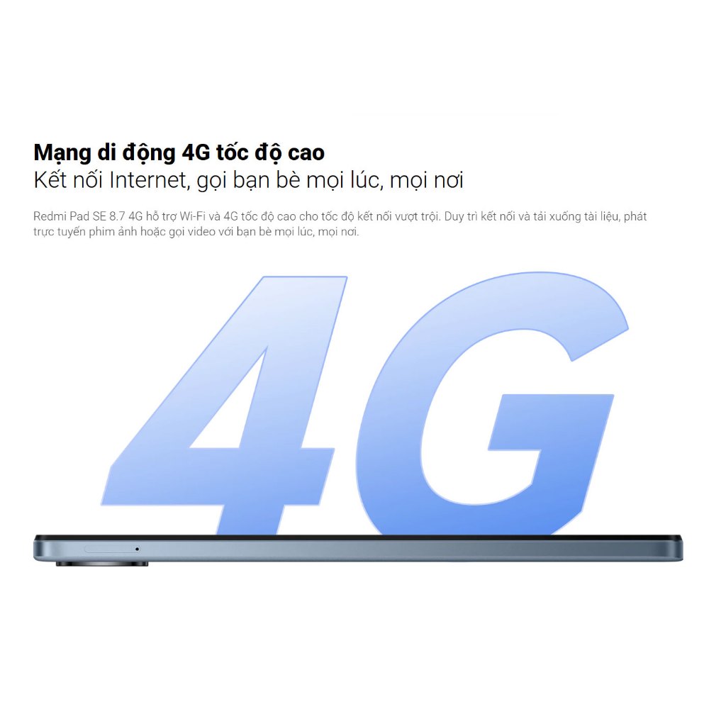 Máy Tính Bảng Xiaomi Redmi Pad SE 4G 8.7 4G 4GB 128GB Chính Hãng | BigBuy360 - bigbuy360.vn