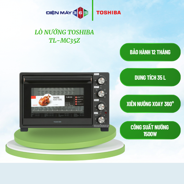 Lò nướng Toshiba TL-MC35Z, Dung tích 35L, Công suất nướng 1500W - STM