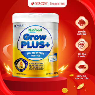 Sữa GrowPLUS+ Vàng Sữa Bột Phát Triển Chiều Cao Tăng Sức Đề Kháng Tăng Cân Lon 800g Cho Bé 1+- Bibomart
