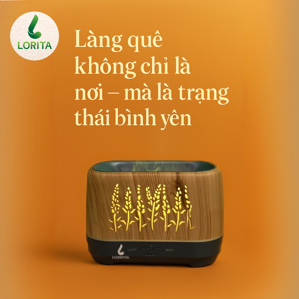 LORITA Khuếch tán,phun sương tạo ẩm, máy xông tinh dầu thiên nhiên-Kèm remote điều khiển và đèn led#