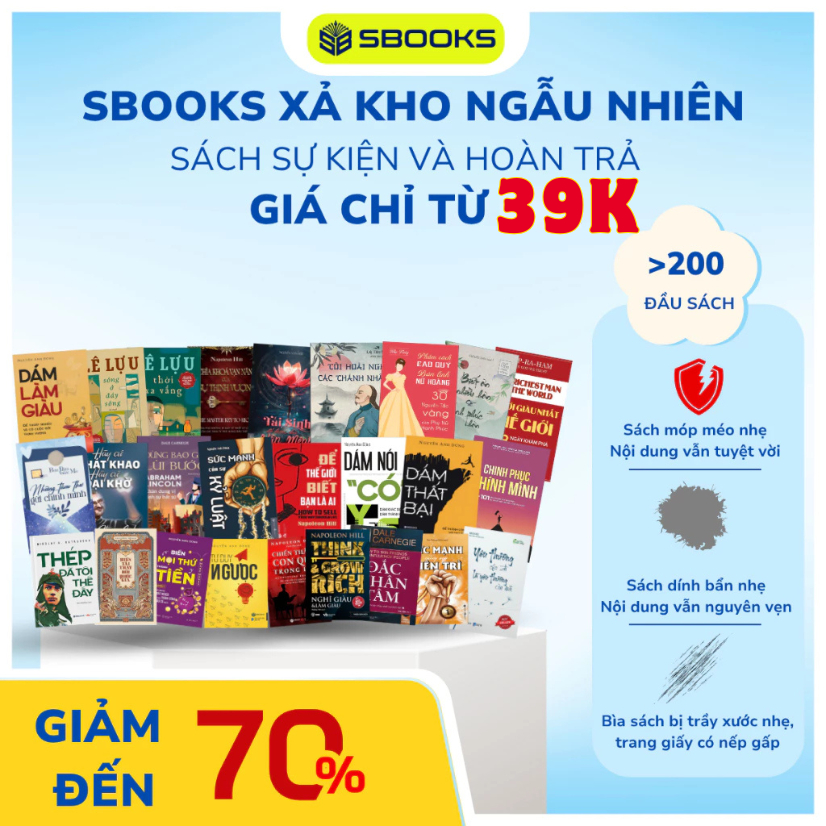[SBOOKS XẢ KHO TÚI MÙ] SÁCH NGẪU NHIÊN 2 Quyển - 3 Quyển - 5 Quyển - 10 Quyển - Sách Túi Mù | Người 