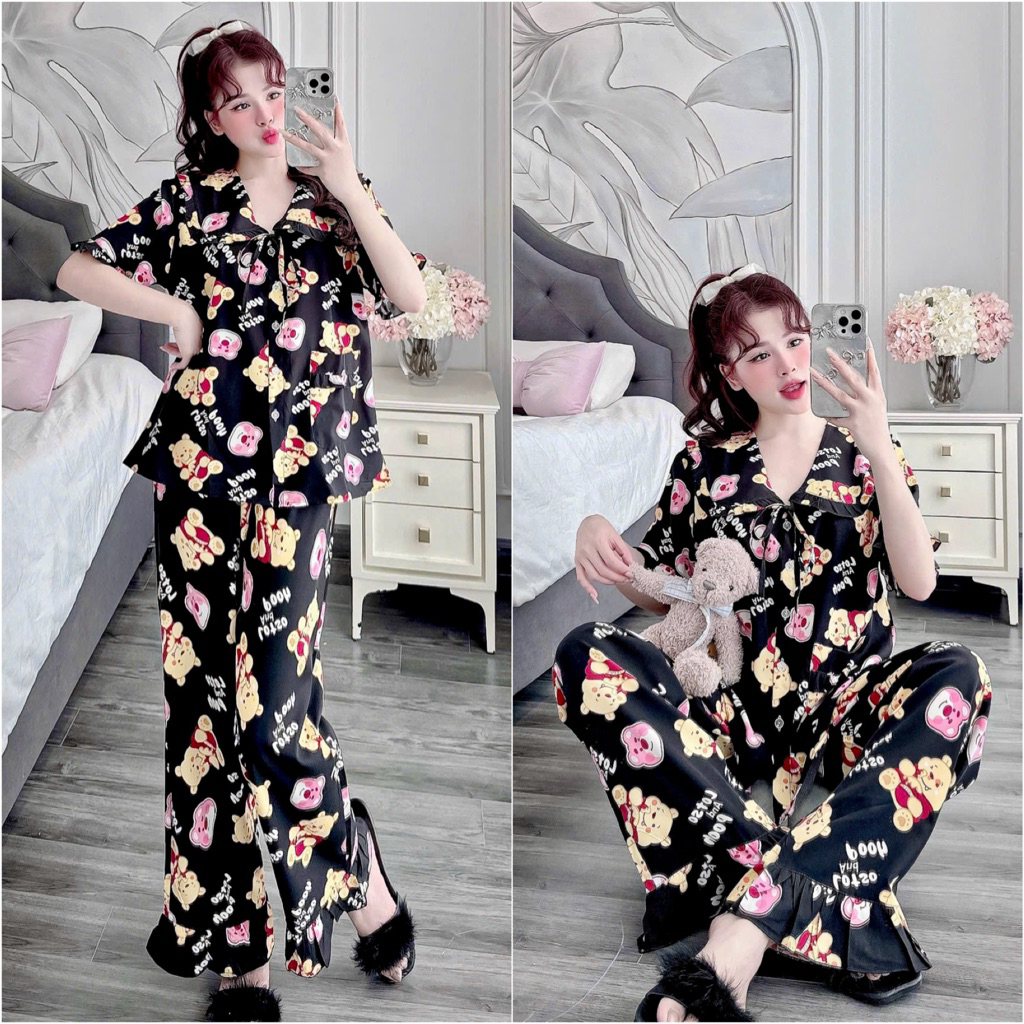 (Siêu hot) Đồ Bộ Lụa Nhật 3 size 50-100kg