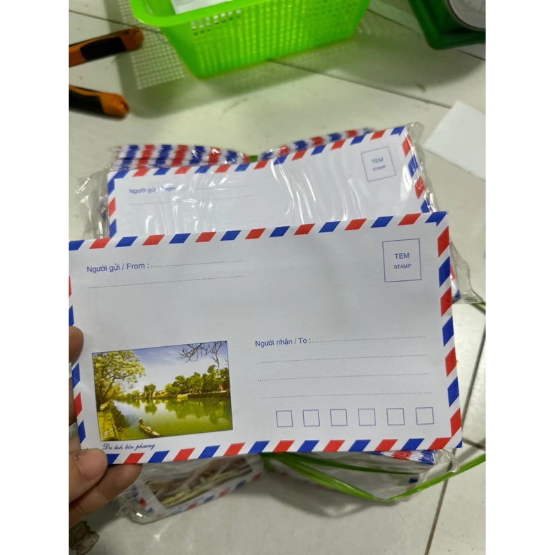 Tập 100 phong bì thư loại dày đẹp - Phong bì thư