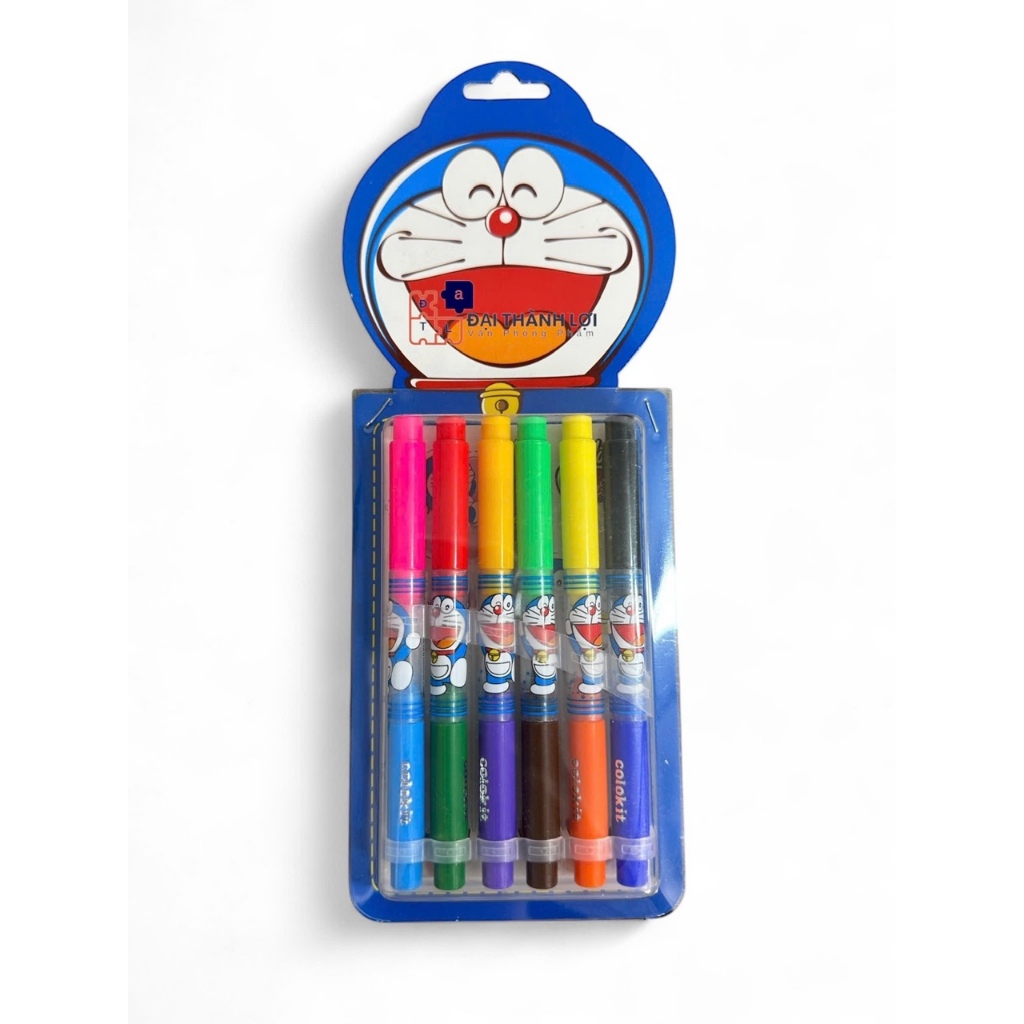 BÚT LÔNG MÀU DORAEMON 12 MÀU FP-C05