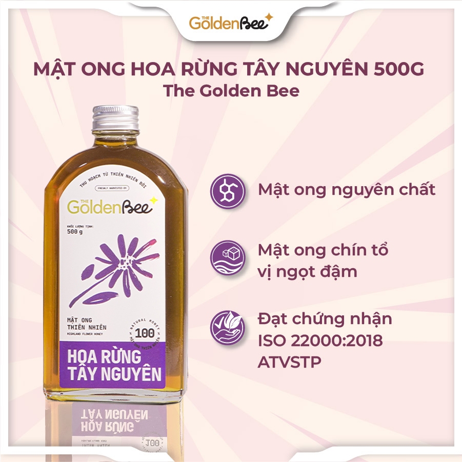 Mật ong hoa rừng Tây Nguyên The Golden Bee 150-500g - Đặc Sản Tây Nguyên - Mật ong nguyên chất