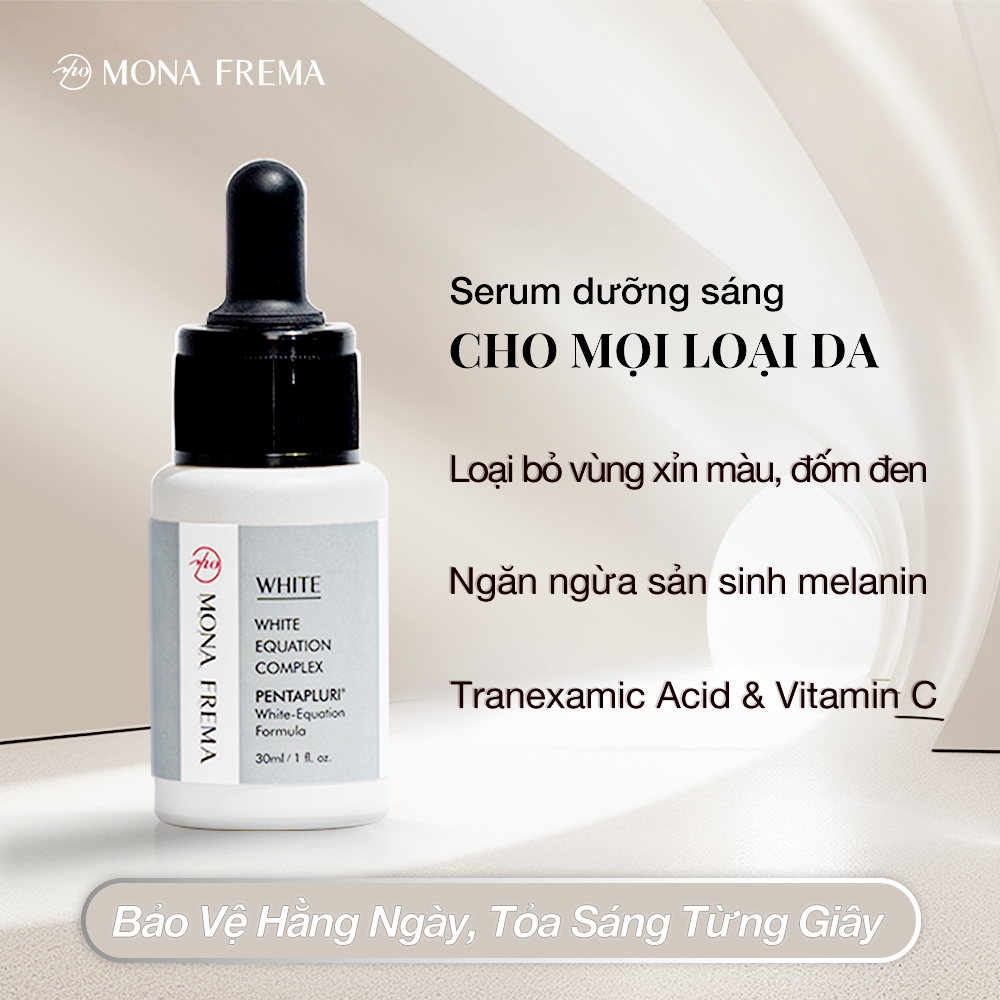 Serum Dưỡng Da Trắng Sáng Tranexamic Mona Frema WHITE Equation Complex 30ml