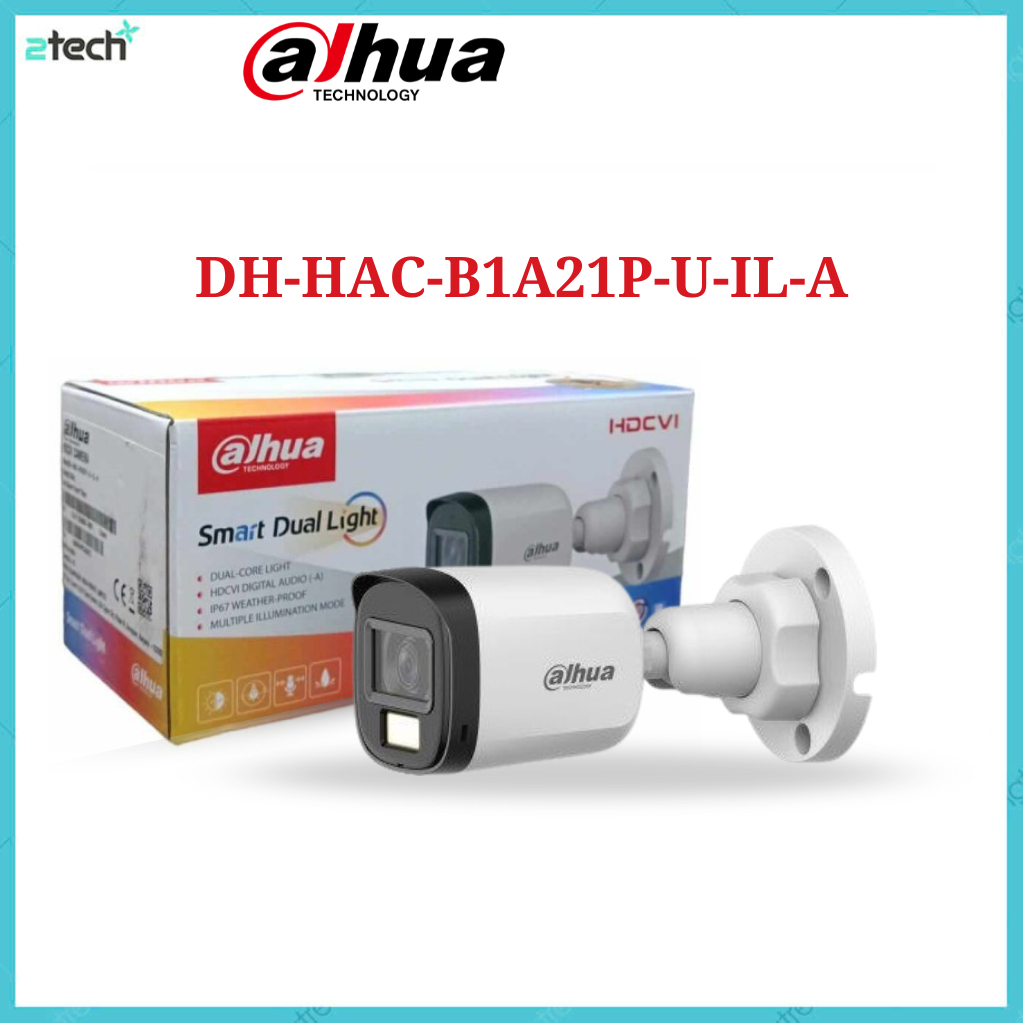 camera dahua 2.0Mp HD CVI  DH-HAC-B1A21P-U-IL-A-VN DH-HAC-T1A21P-U-IL-A-VN, DH-HAC-B1A21P hàng chính