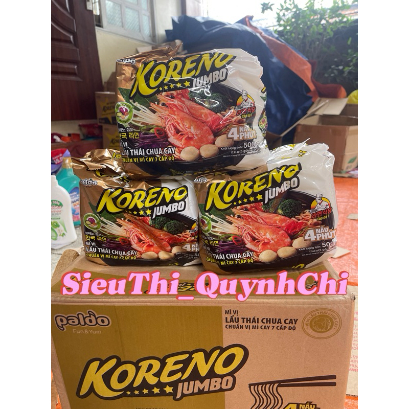 Mì Koreno Lẩu Thái Chua Cay Thùng 40 gói