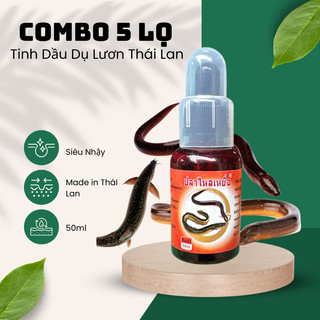 5 Chai Tinh Dầu Dụ lươn, chạch đất, cá dạng lỏng siêu thu hút 50mm, TINH DẦU LƯƠN
