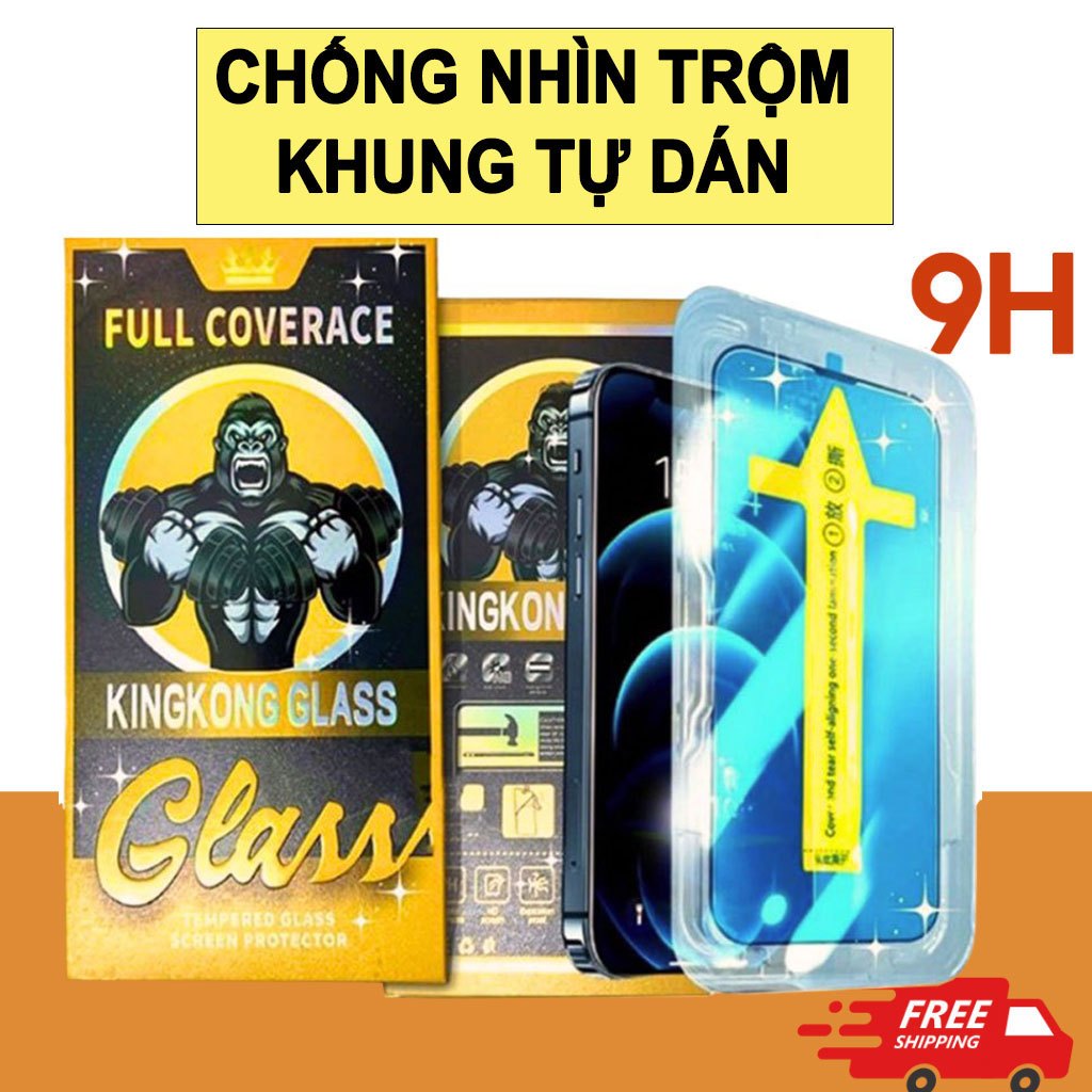 Cường lực KINGKONG iPhone tự dán iP 11 15promax 14 pro max 16e 12Promax 13 Pro 12 Pro 14Plus 8Plus 11promax | BigBuy360 - bigbuy360.vn