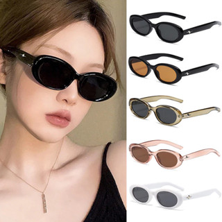🌸Qiann99🌸Mắt Kính Hình Oval Gọng Nhỏ Y2K 730 Phong Cách Retro Chống