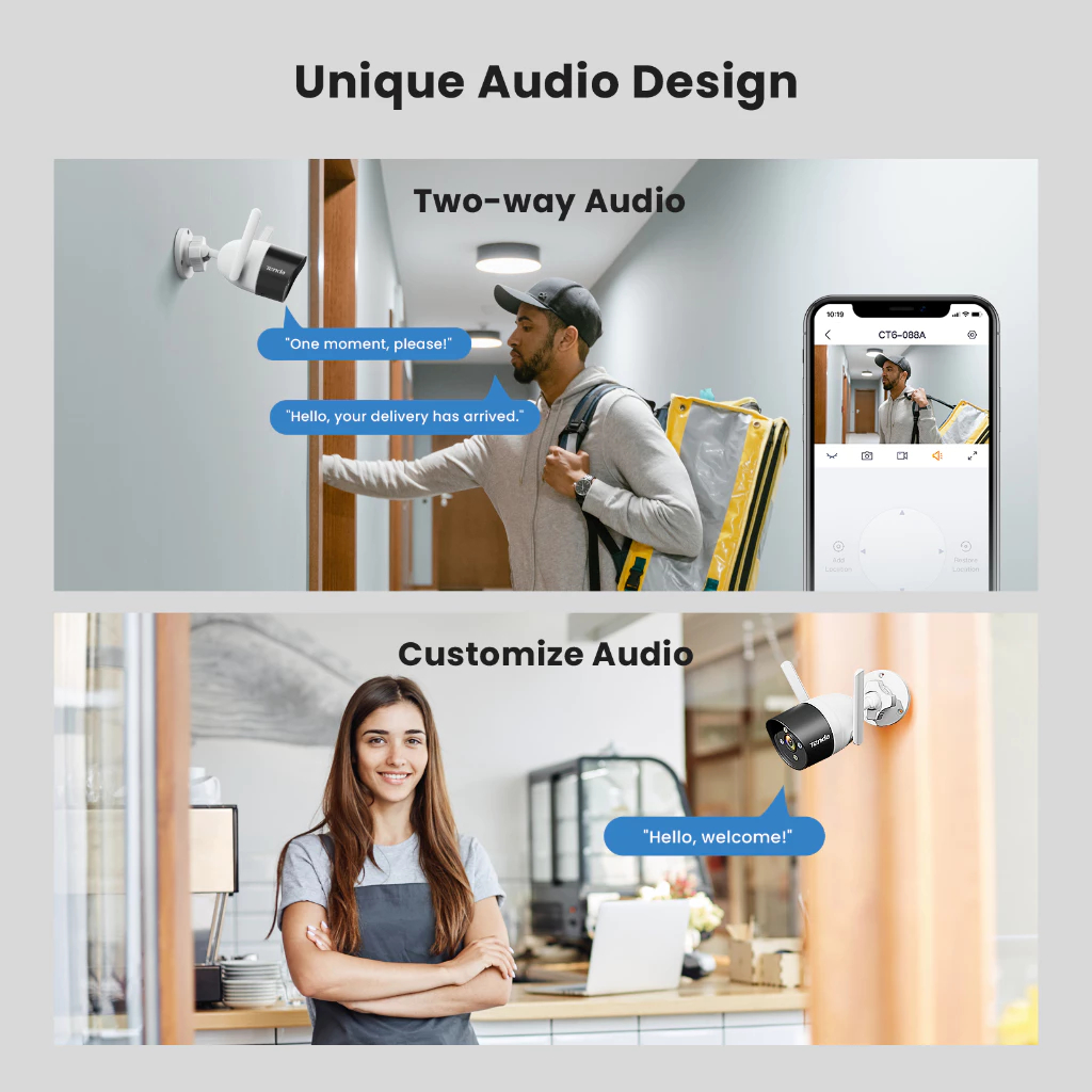 Camera WiFi Ngoài Trời Tenda RT3 Độ Phân Giải Full HD 1080P/2MP/3MP/2K Đàm Thoại 2 Chiều | BigBuy360 - bigbuy360.vn