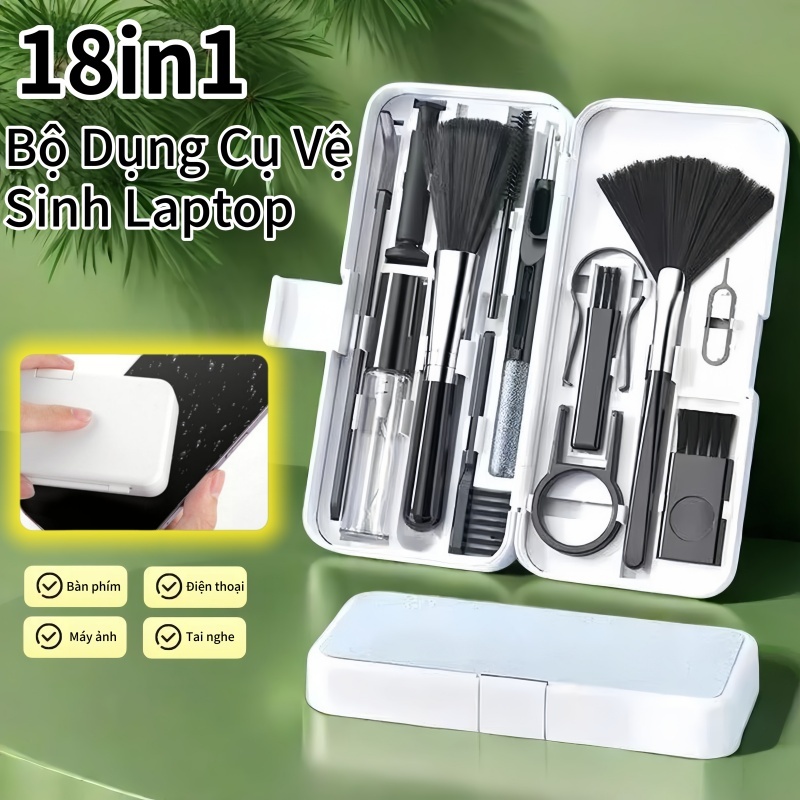 18in1 DụNg Cụ Vệ Sinh Laptop/Dung DịCh Vệ Sinh Laptop/DụNg Cụ Vệ Sinh MáY TíNh/Vệ Sinh BàN PhíM Laptop