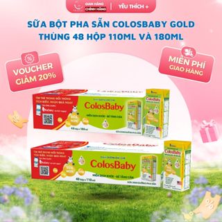 [Bác sĩ Đăng] Sữa Tươi Pha Pha Sẵn ColosBaby Gold 110ml và 180ml