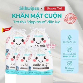 COMBO 05 Khăn mặt khô Silkwipes dùng một lần sợi Viscose, dùng khô, dùng ướt - Mã C5