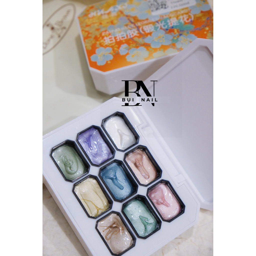 SET GEL DẶM OMBRE ÁNH TRAI 3in1 HUAXI 9 MÀU