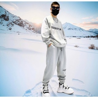 Bộ Nỉ Thể Thao Nam Nữ , Bộ Nữ Dài Áo Sweater Quần Dài ống bo , Set Đồ Nỉ Hoodie Trơn Hai Màu From Rộng - K1