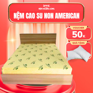 Nệm 1,4m*2m*20cm cao su non nguyên tấm Hoàng Long nệm mềm mại, thoáng khí, độ đàn hồi cao, BẢO HÀNH 15 NĂM