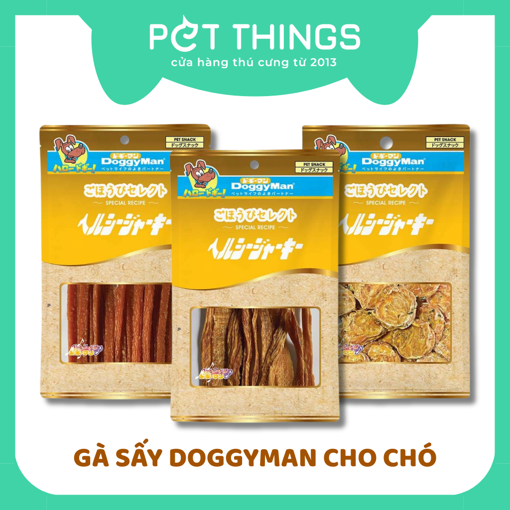 Snack Thịt Gà Sấy Doggyman Cho Chó