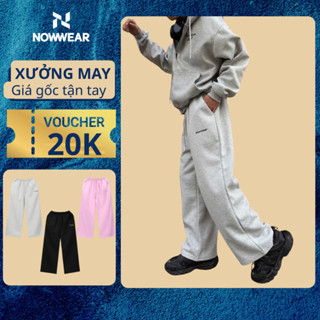 (SẢN PHẨM HÈ ) Quần Dài Form Rộng Unisex Nỉ 2 Da Định Lượng 350gsm