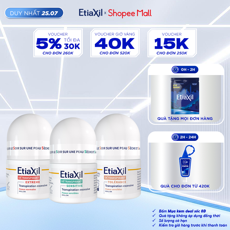 Lăn Khử Mùi Và Ngăn Mồ Hôi Dòng Chuyên Sâu Etiaxil 15ml