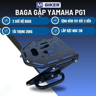Baga PG1 Gập Xếp Sau Chở Đồ Treo Thùng Có Tay Dắt MBIKER