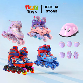 Giày trượt patin 4 bánh trẻ em kèm đồ bảo hộ chính hãng Marvel Mesuca Disney