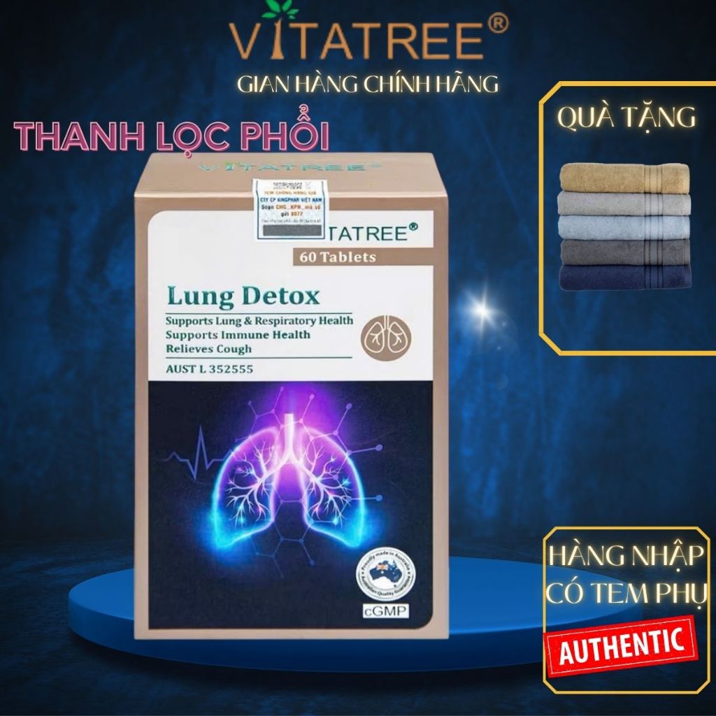 Vitatree Lung Detox – Viên Uống Làm Sạch Phổi