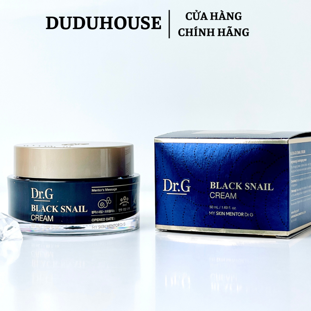Kem Dưỡng Ốc Sên DR.G Black Snail Cream Chống Lão Hóa 50ml Duduhouse