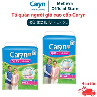 Tã quần người già Caryn của Nhật cao cấp, bỉm người già túi lớn siêu tiết kiệm, thấm hút siêu tốt