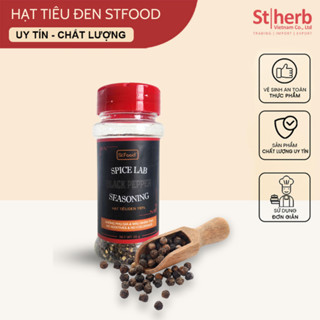  HẠT TIÊU ĐEN  BLACK PEPPER  THƯƠNG HIỆU STFOOD LỌ 40G 