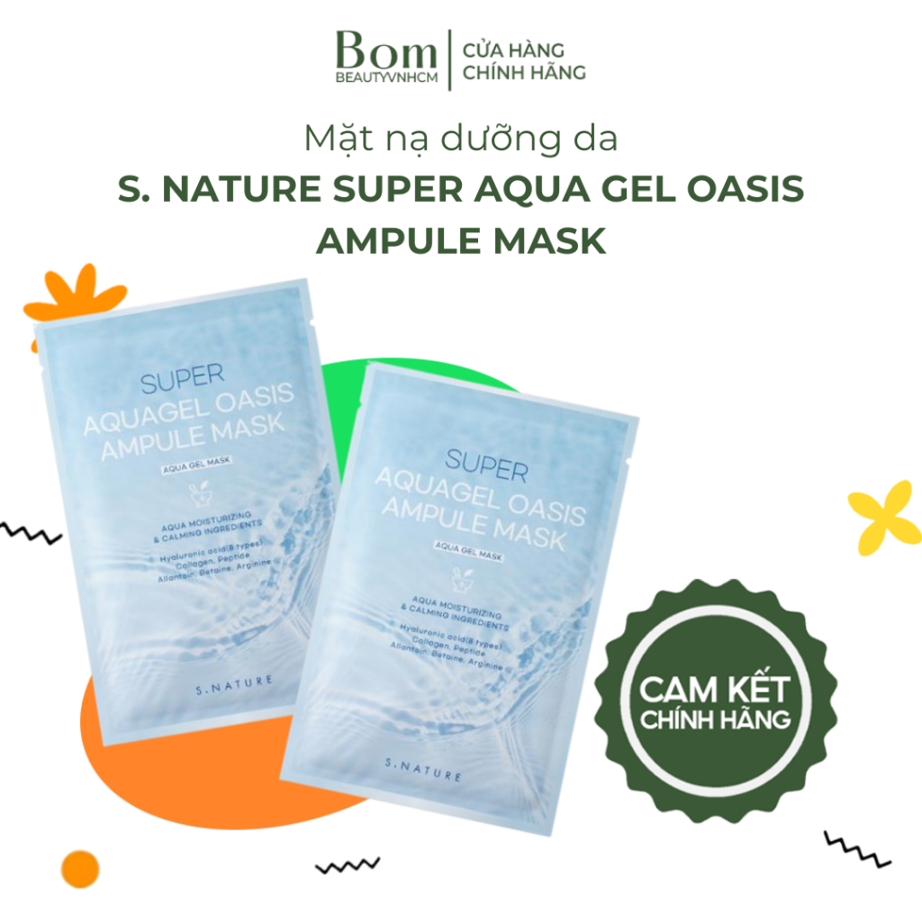 [QUÀ TẶNG] Mặt Nạ Dưỡng Da S. NATURE Super Aqua Gel Oasis Ampule Mask