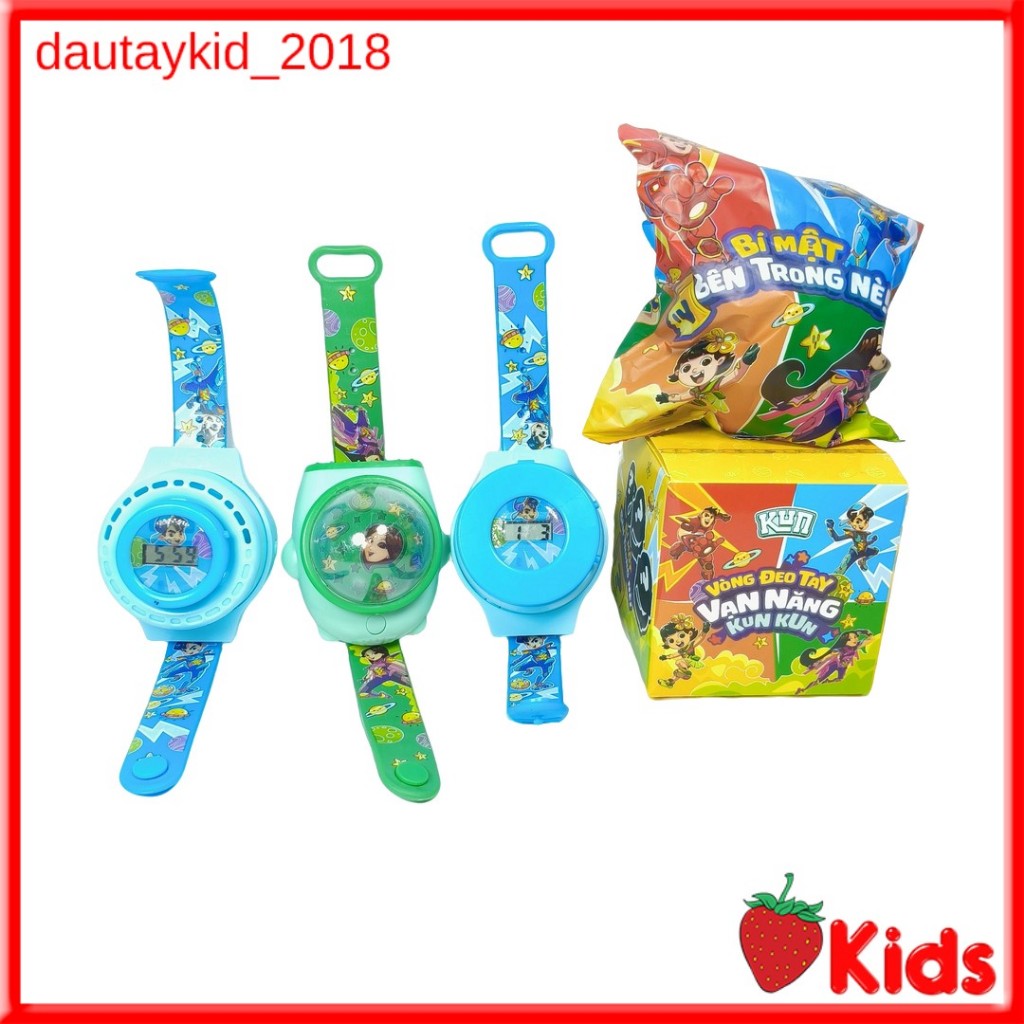 Vòng đeo tay vạn năng Kun có chức năng xem giờ, quạt, đèn chiếu