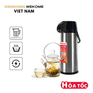 Phích nước Rạng Đông 2045 ST1.E, Dung tích 2L đế xoay 360 độ, gioăng silicone kín khít, khả năng giữ nhiệt tuyết vời
