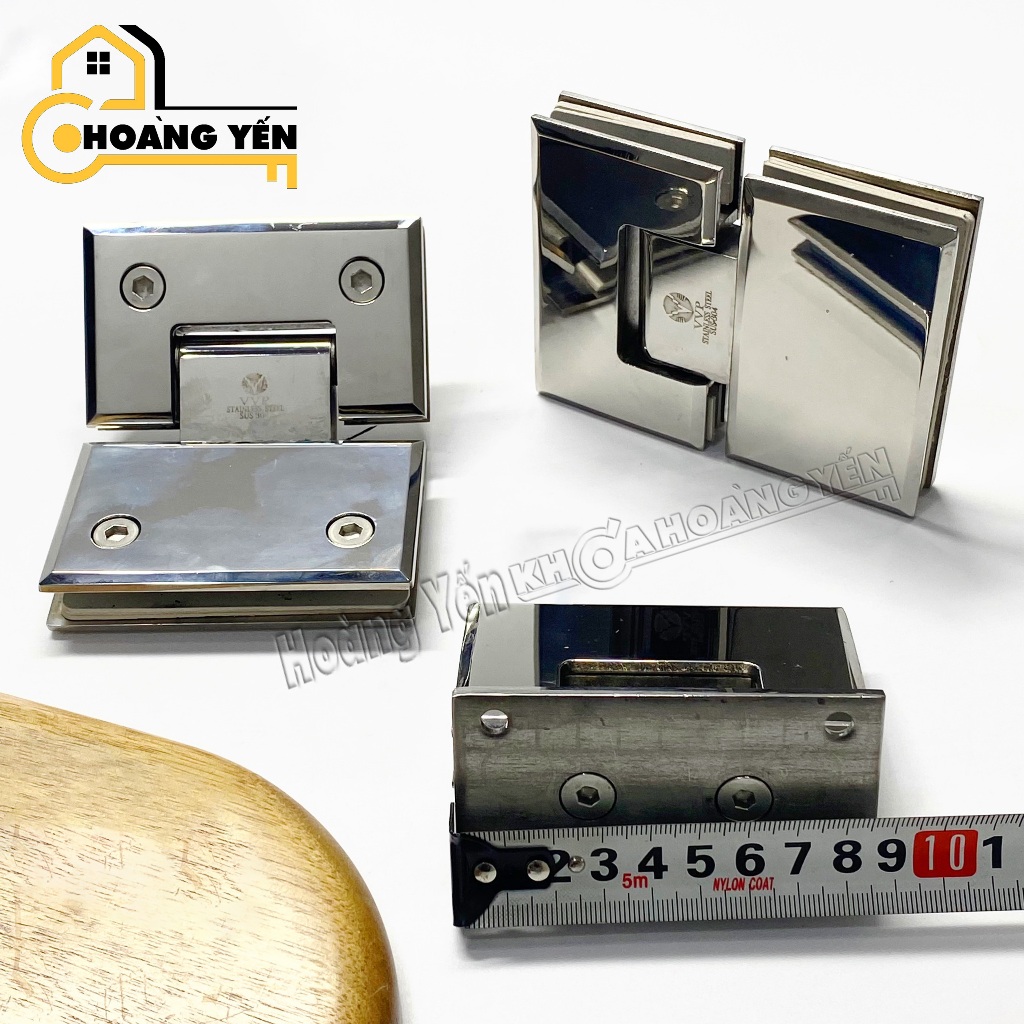 Bản lề kính - kính 90/ 135/ 180 độ VPP Thái Lan, Bản lề cabin nhà tắm kính cường lực cho kính 8-12mm