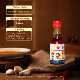 [NƯỚC MẮM KIDS 30 ĐỘ ĐẠM] Bếp Xưa Kids - Chai 60ml