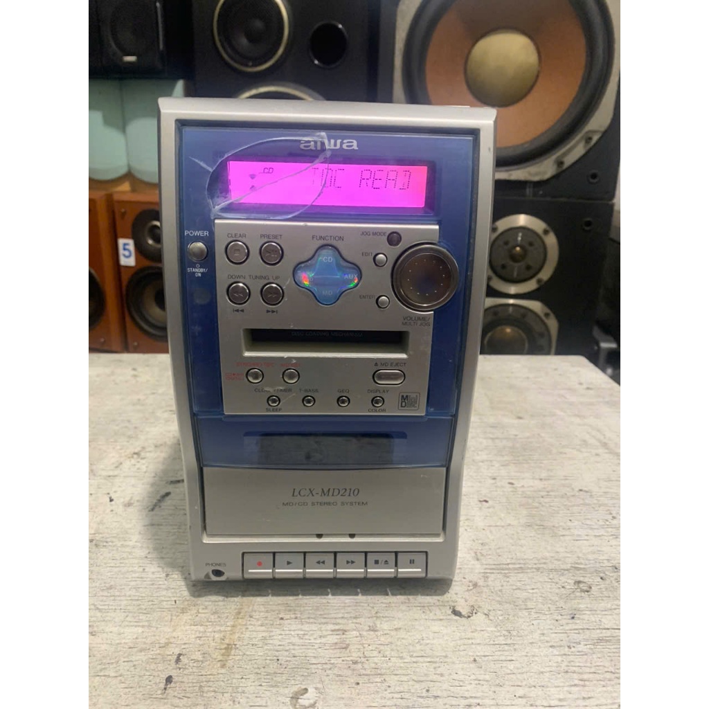 bán thanh lý xác Cục Dàn Amply Aiwa  LCX - MD210 bãi nhật hát ko ra tiếng ( không loa )