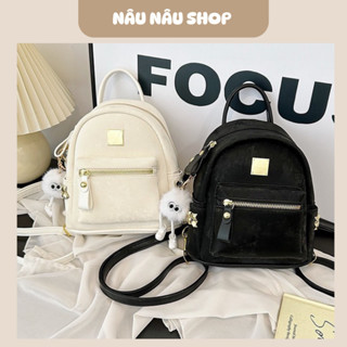 Balo nhỏ mini dễ thương,balo đi chơi nhỏ gọn nổi bật kèm móc khoá xinh